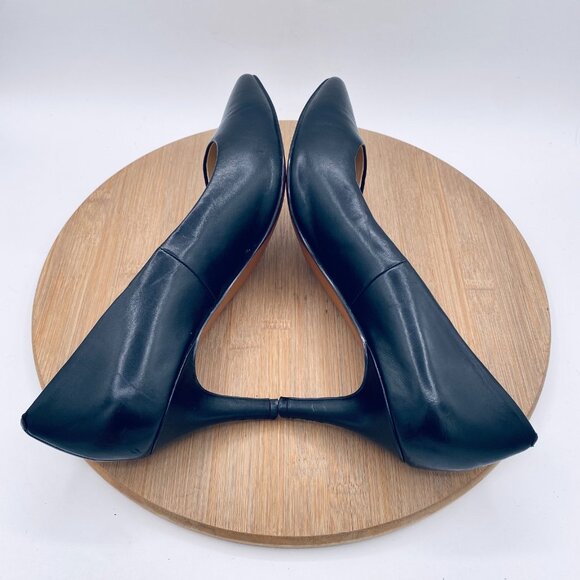 Cole Haan Heels Womens 8.5 Black Leather Classic Pumps Old Money - Picture 10 of 12